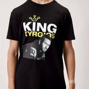 NEW NK NICK KYRGIOS WIMBLEDON TENNIS LIMITED EDITION T-SHIRT L LARGE